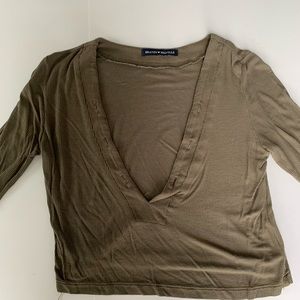 BRANDY MELVILE 3/4 SLEEVE TOP